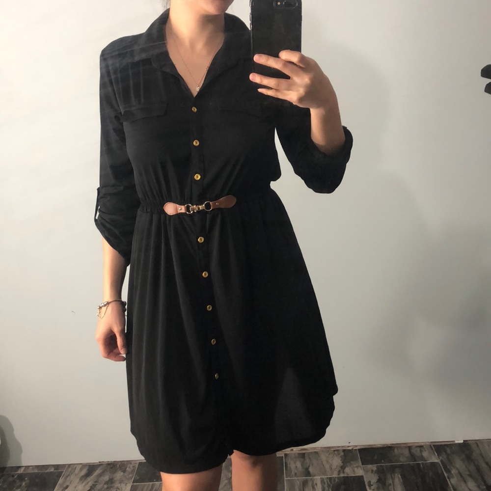 Always Indigo black dress